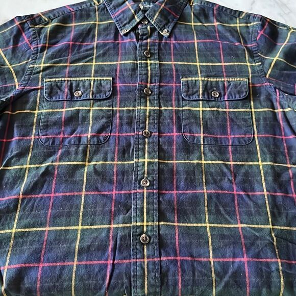 Polo Ralph Lauren Plaid Flannel Button Down Mens M - Picture 3 of 7